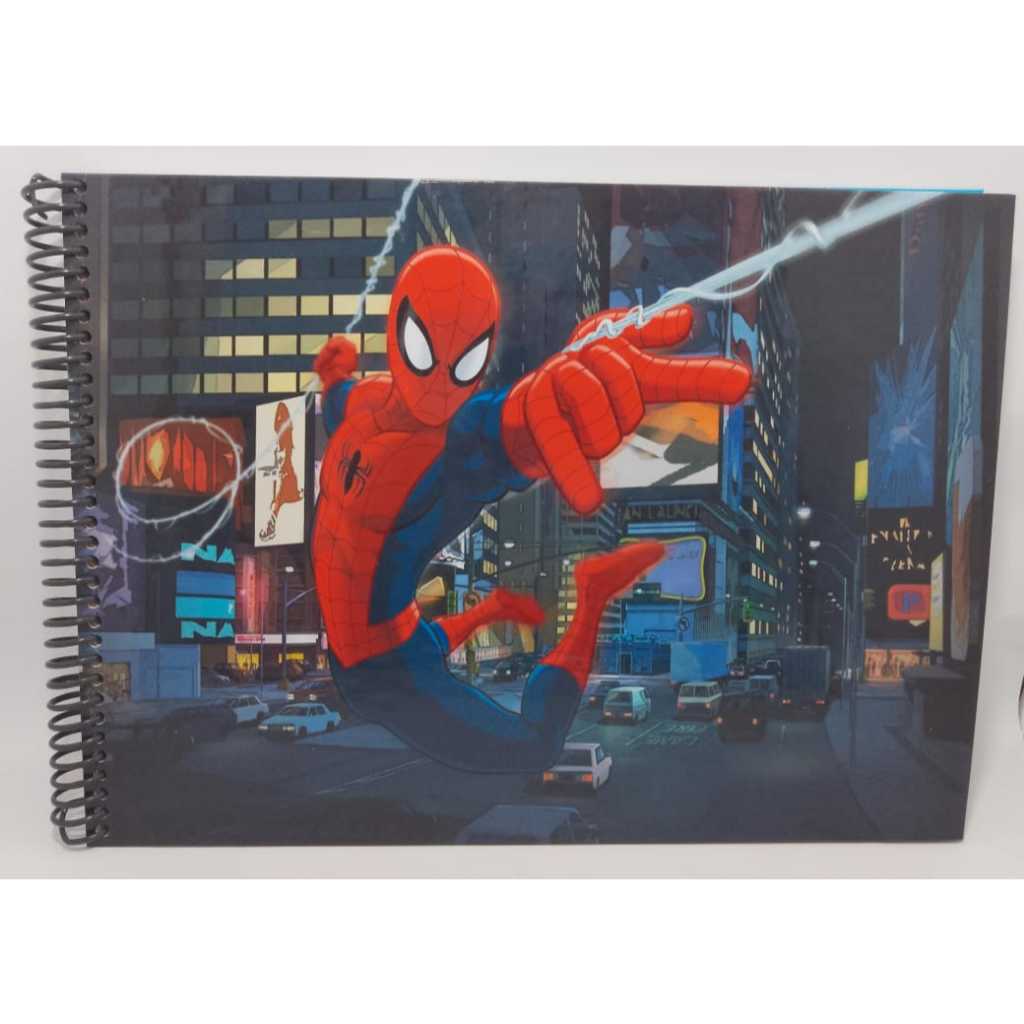 Caderno de desenho Homem Aranha em Oferta na Shopee