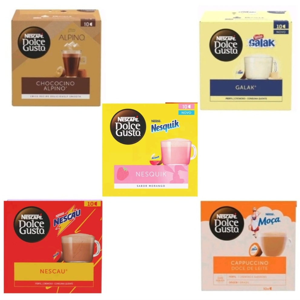 Dolce Gusto 50 Cápsulas de Café Nescafé® AGNNM em Oferta na Shopee