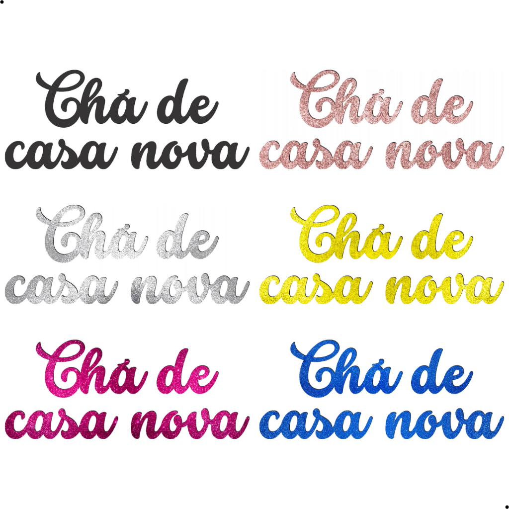 Aplique Mdf Letreiro Chá de Casa Nova 50cm Diversas Cores Mdf Frase Painel Decorativo Festa Aniversario Decoração em Oferta na Shopee