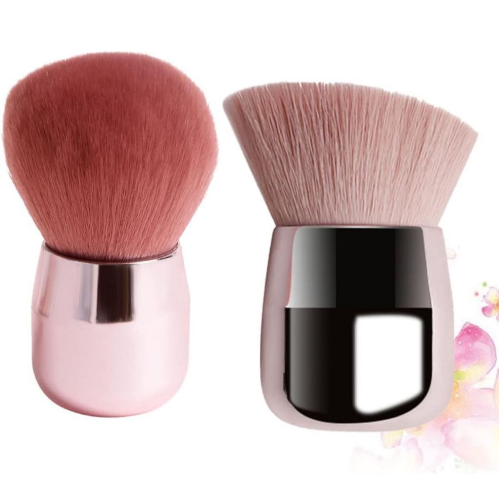 KIT 1/3 PCS Pincel De Maquiagem Facial Pó Blush Base Rosa Kabuki