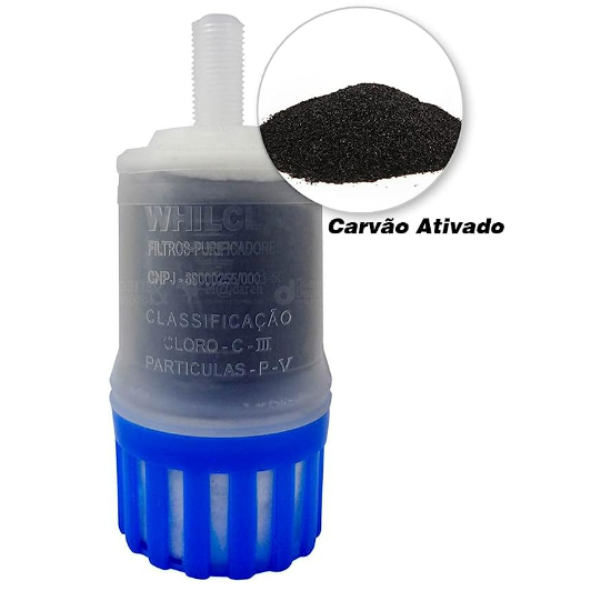 Vela Refil Whilcla Filtro de Água Purificador Carvão Ativado aprovação Inmetro