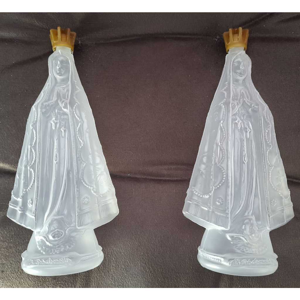 Frasco Água Benta Nossa Senhora Aparecida  padroeira Plastico 20cm - 5 OU 10 unidades