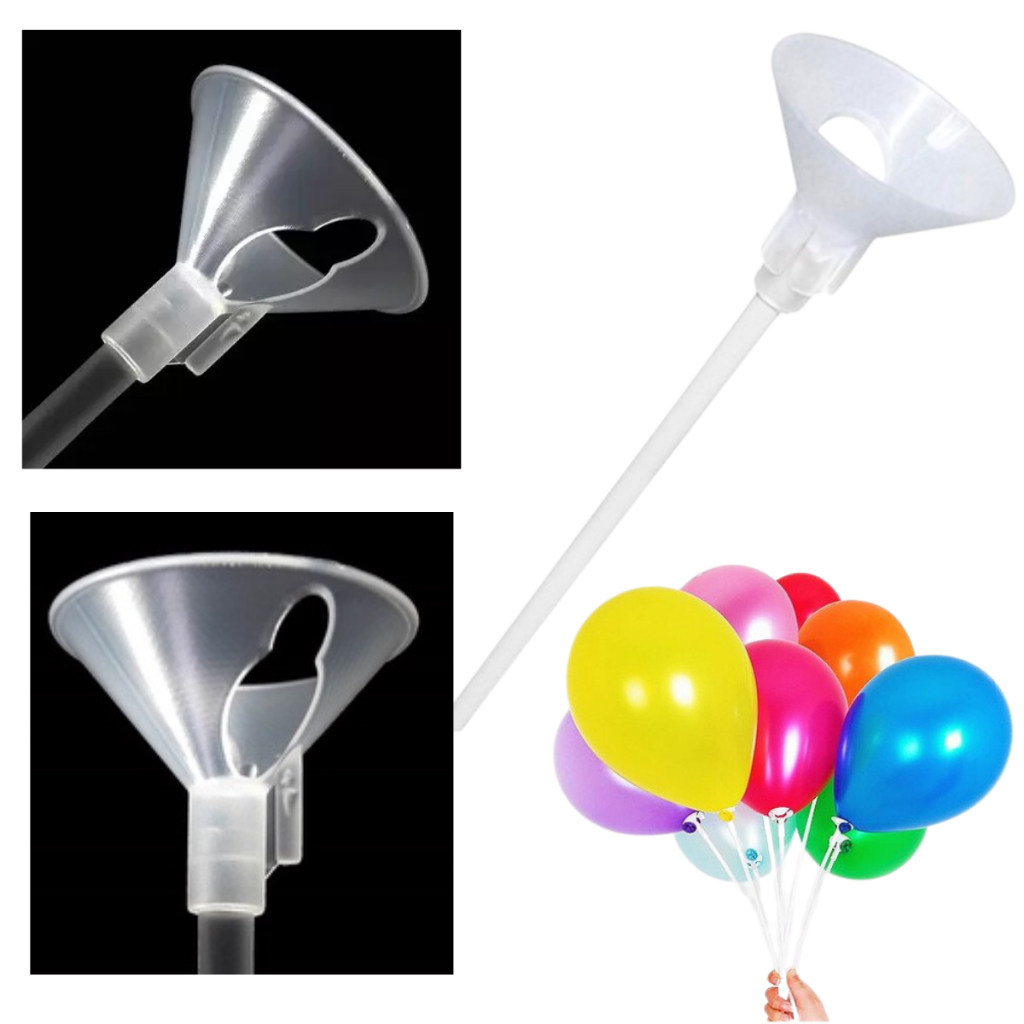 KIT 50 Pega Balão Bexiga Vareta Suporte Centro de Mesa 33 cm em Oferta na Shopee