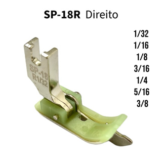 Calcador Pesponto Teflon lado Direito T-SP18R Com Guia Para Reta Maquina Costura Industrial em Oferta na Shopee