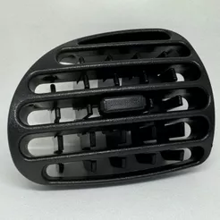 Tela Difusor de Ar Lateral Esquerdo PEUGEOT 206 2001 até 2010 cor preta