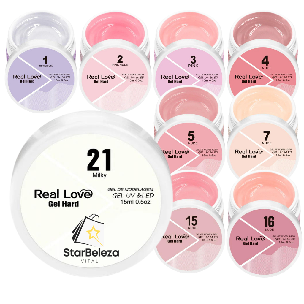 Gel Hard Para Modelagem Gel Uv/Led 15ml - Real Love
