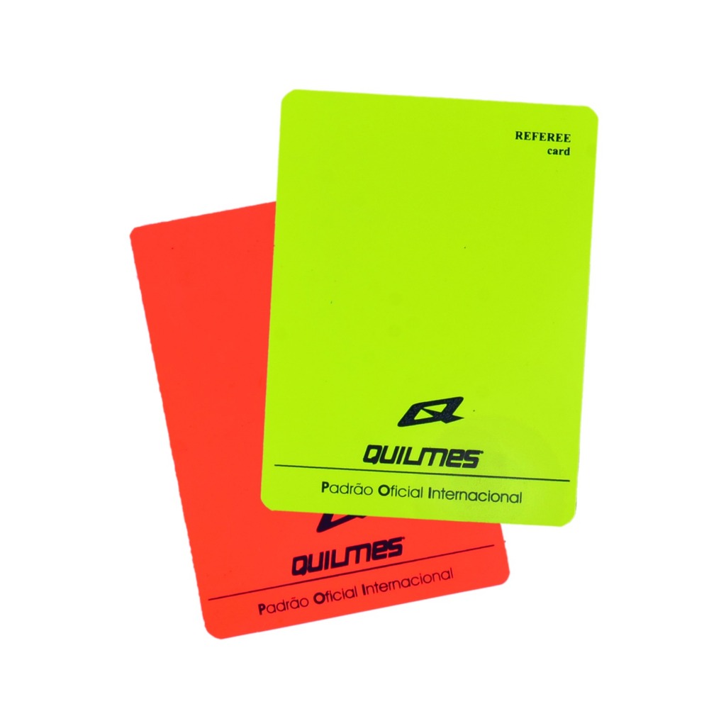 Cartão De Árbitro Futebol De Campo Quilmes