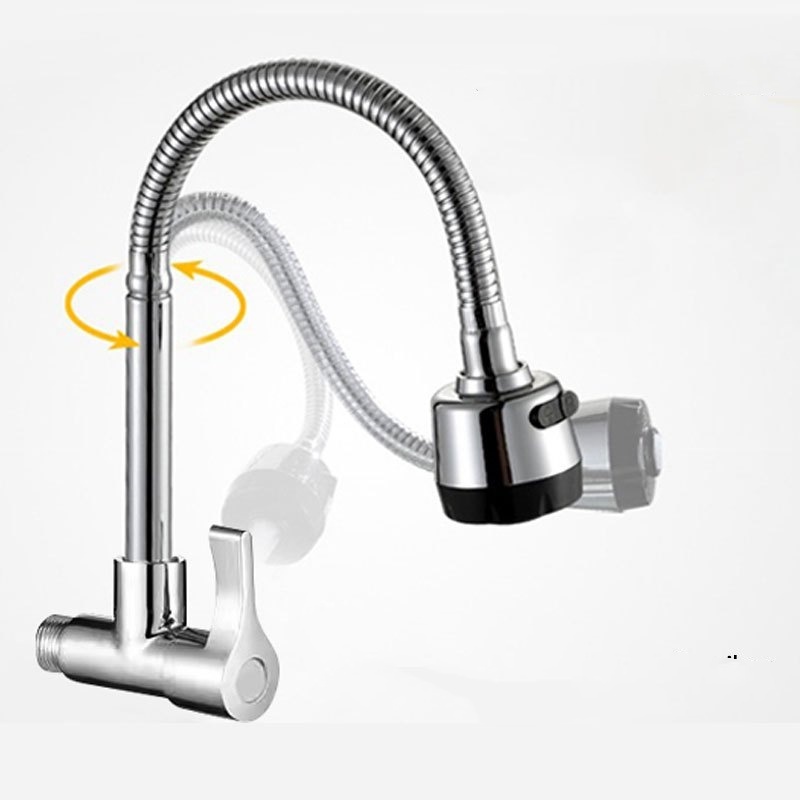 Prata Torneira com chuveiro com rotação de 360° Cozinha Luxo Parede Promoção em Oferta na Shopee