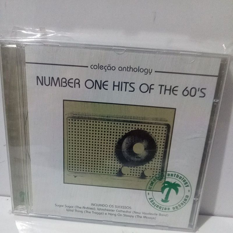 Cd Number One Hits Of The 60's The Arches, Marvin Gaye, The Troggs, Donovan,The Mccoys....Novo de Fabrica Original