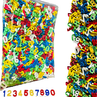 Sacola Alfanumérica Alfabetização Alfabeto Móvel Colorido Letras Números Brinquedo Educativo em Oferta na Shopee