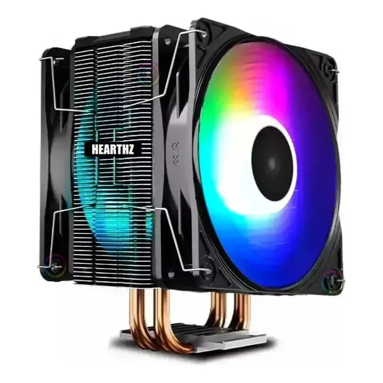 Cooler Processador Universal Cpu Dual Fan Led Amd Intel 1155 1151 1200 AM3 AM4