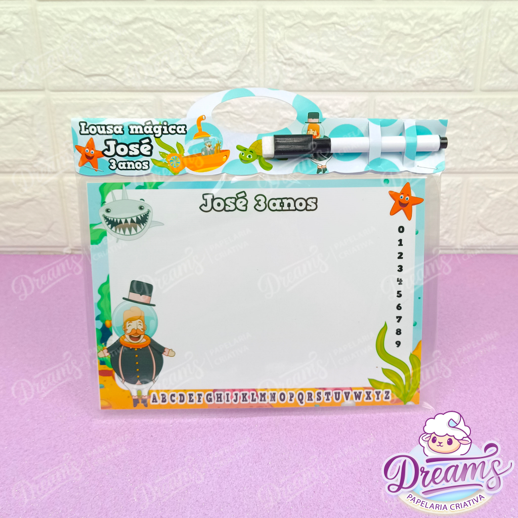 20 Lousas mágicas personalizadas 21x15 Mundo Bita (FAZEMOS QUALQUER TEMA)