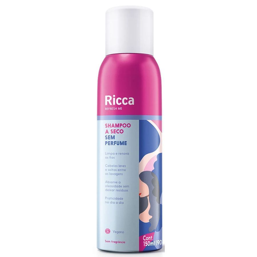 Shampoo a Seco Sem Perfume 150ml - Ricca em Oferta na Shopee