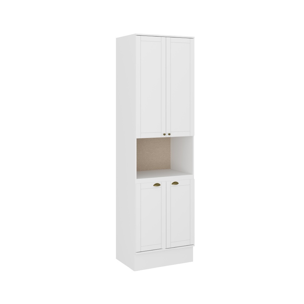 Torre Quente Milla Branco MDF 70cm Carraro - Home & Living
