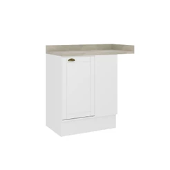 Balcão de Canto MDF Milla 1 Porta Branco 94cm Carraro