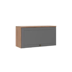 Armário Aéreo Milla 1 Porta Nog/Cinza 80 cm Carraro
