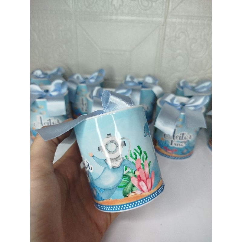 Kit 10 Mini Tubolata Fundo do Mar