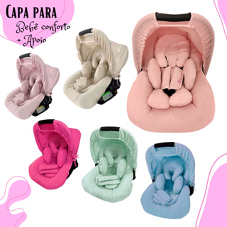 Capa para Bebe Conforto, Capota protetora solar, Protetores de Cinto E Apoio/Redutor Anatomico em Oferta na Shopee