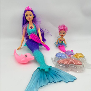 Sereia Lauren com Filhinha + Acessórios em Oferta na Shopee