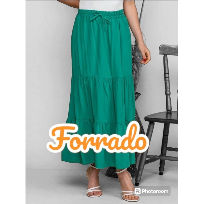 Saia Longa 3 Marias Com Forro Verão Duna Cores Lindas