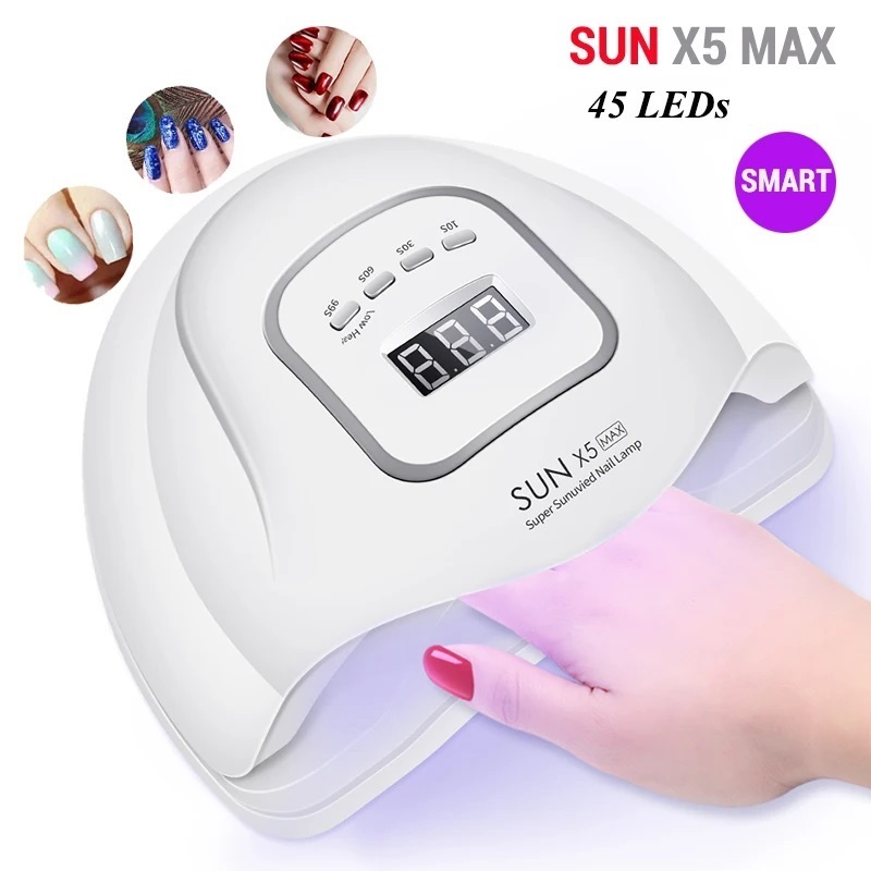 Cabine Sun Max 120W com 45 Leds para secar Unhas Acrigel em Oferta na Shopee
