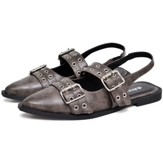 Sapato Feminino Dubuy Sapatilha Slingback Com Elástico Cinza Original Maju 1302DB em Oferta na Shopee