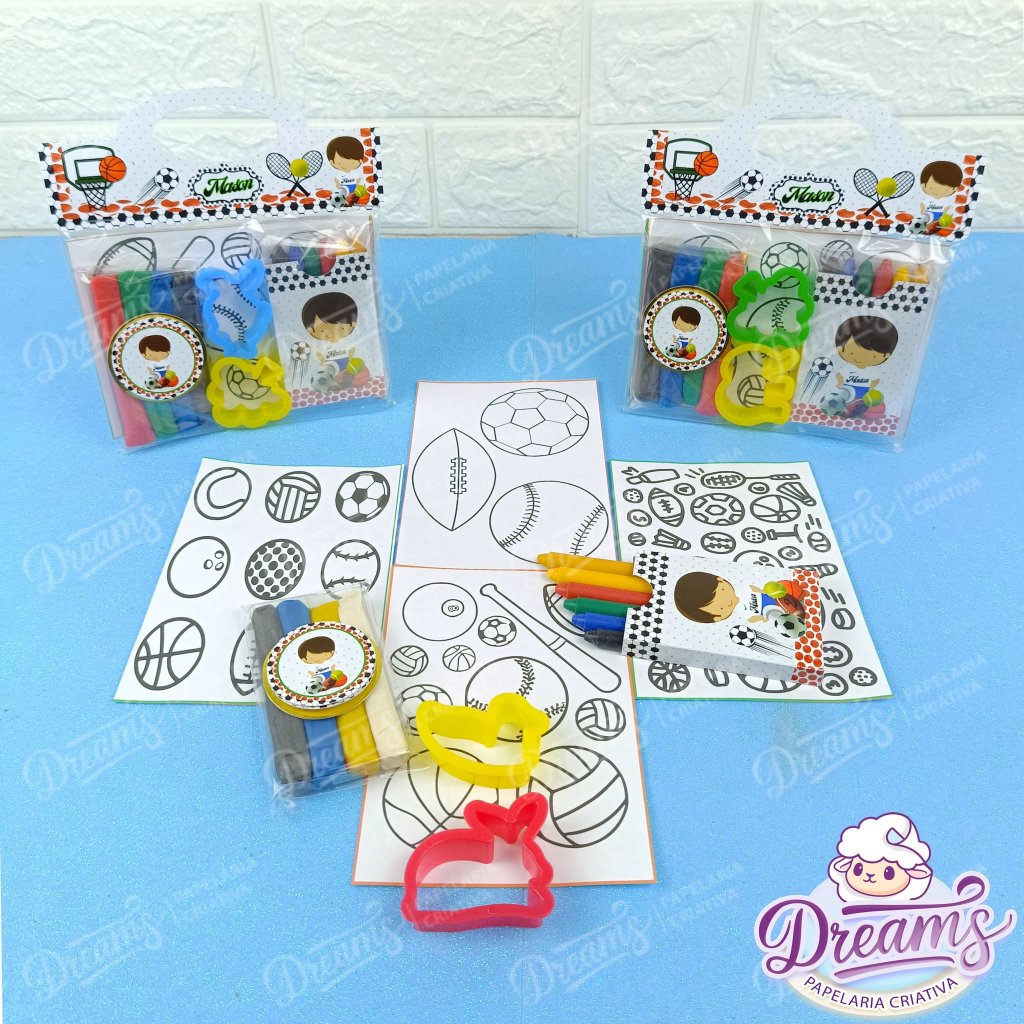 10 Kits Vem brincar tema Bolas (Fazemos qualquer tema)
