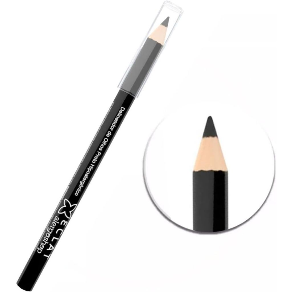 Lápis de Olho Preto Eclat Hipoalergênico - Alergoshop