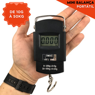 Balança De Precisão Digital De Mão Com Gancho Até 50kg - BNVT
