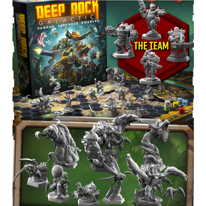 Jogo de Tabuleiro DEEP ROCK GALACTIC – THE BOARD GAME (Collectors Edition+ Coin) (em inglês)