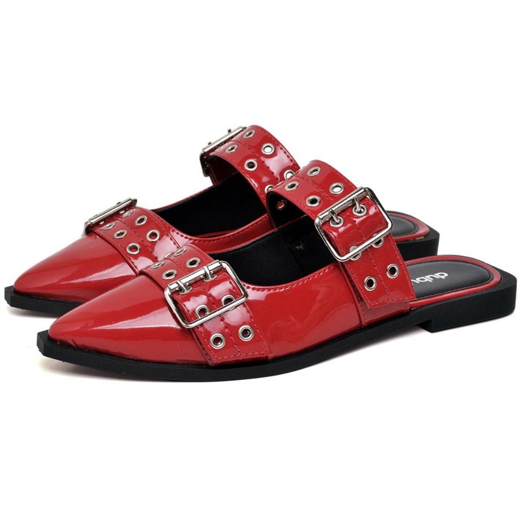 Mule Feminino Dubuy Vermelho Slingback Original Majo 1304DB em Oferta na Shopee