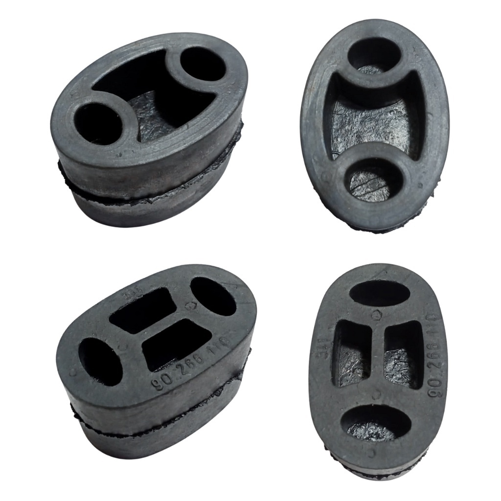 Borracha / Coxim Escapamento Celta Kit 4 Peças