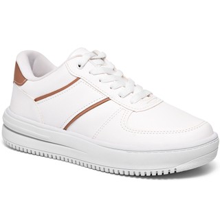 Tênis Feminino Lumiss Confortável Casual Flatform Blogueira Branco