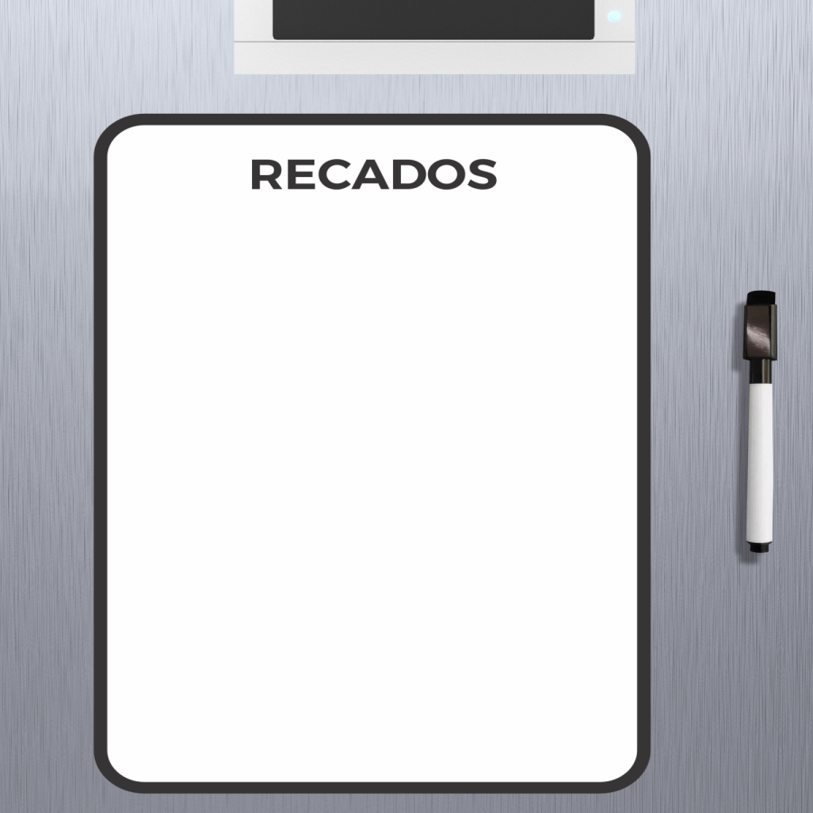 PLANNER Ímã Geladeira Porta Recado Anotação organização,Planejamento, com Caneta apaga fácil