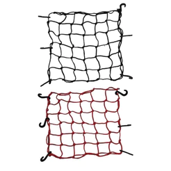 REDE ELASTICA PARA CAPACETE 35x35 ou 42x42 - ( PRETA / VERMELHA )
