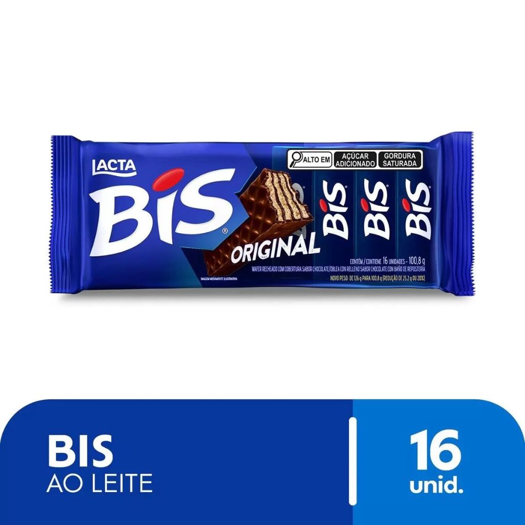 Chocolate Bis Ao Leite 100,8g em Oferta na Shopee