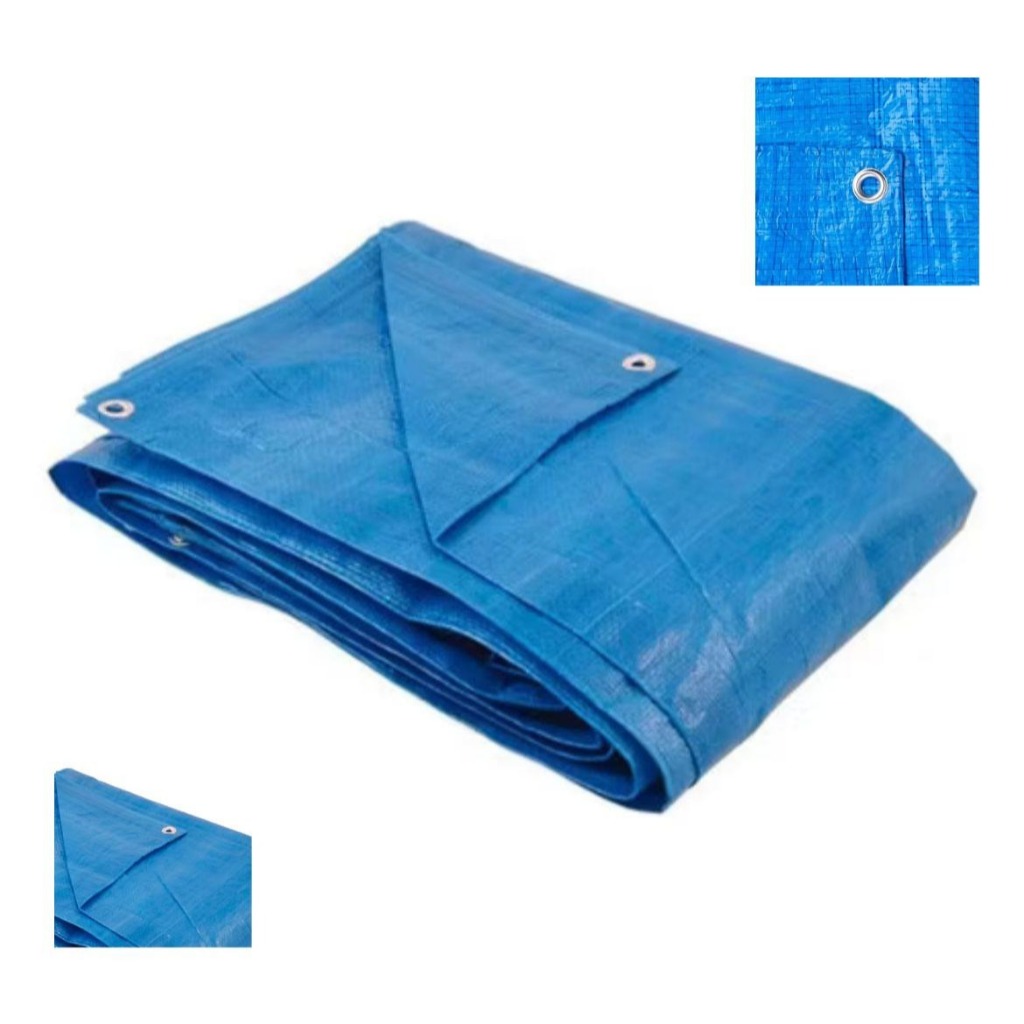 Lona Azul 4mts quadrados ou 2x2 MTS , Impermeável Telhados Camping + Ilhos Lona Azul 4mts quadrados ou 2x2 MTS , Impermeável Telhados Camping + Ilhos