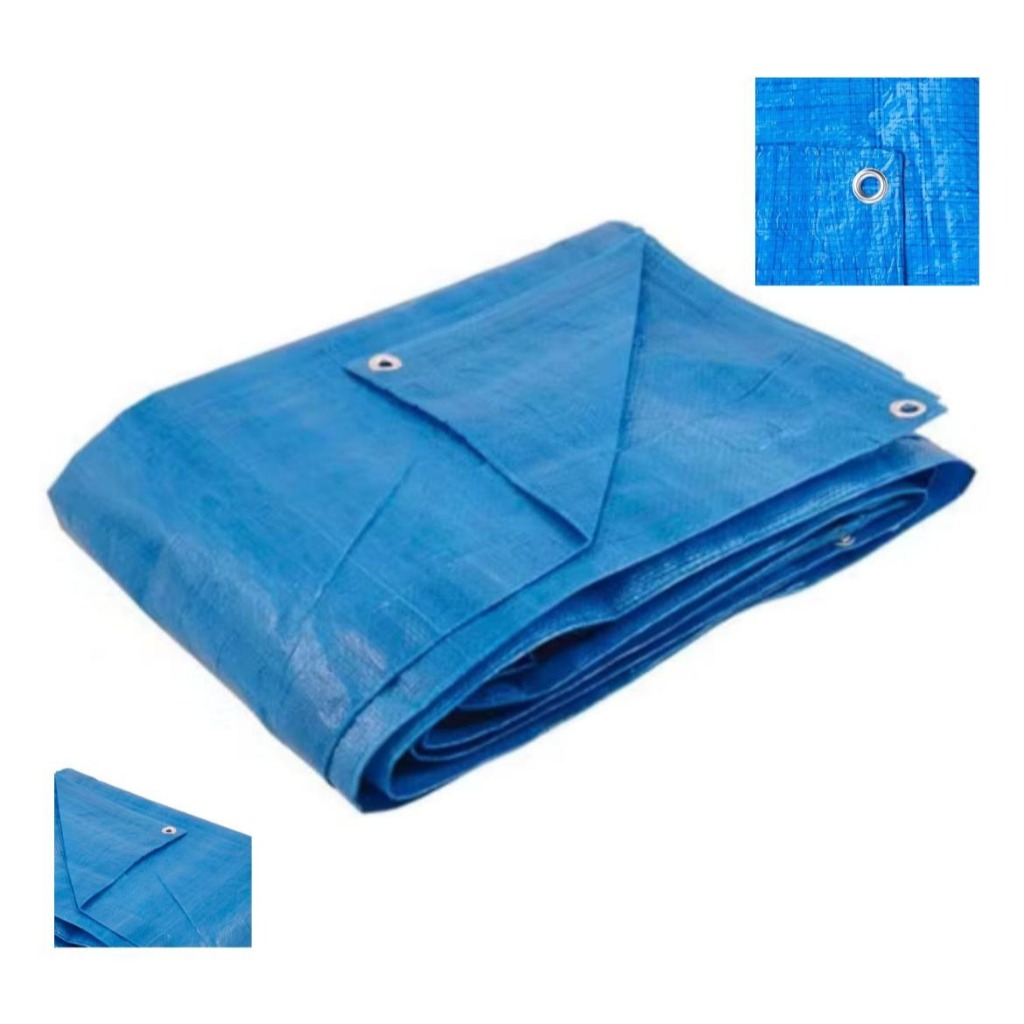 Lona Azul Impermeável Camping Telhados com Ilhos 3x2 = 6mts