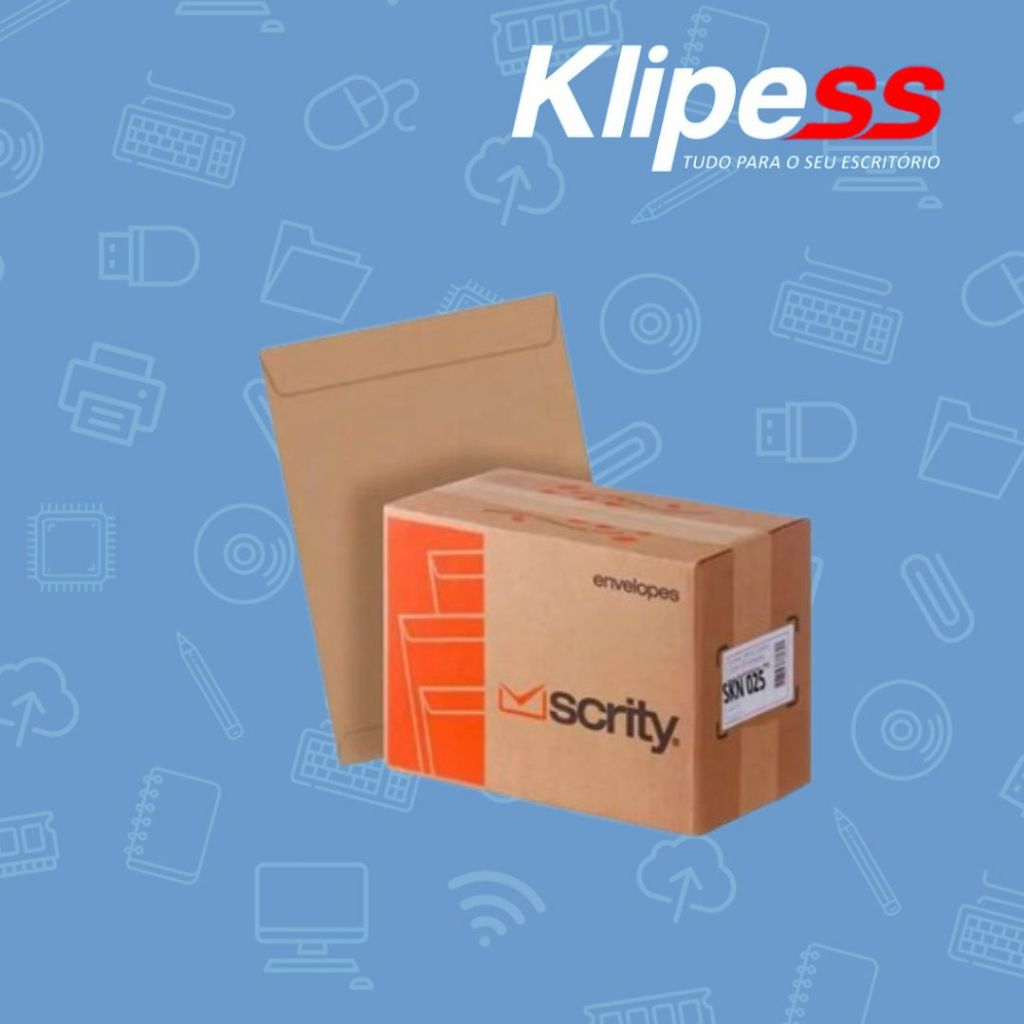Envelope Saco Kraft KN/25 176X250 80G Caixa C/250 Scrity