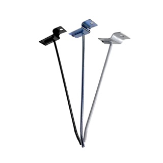 Kits De 10 Ganchos Expositores Branco Prata e Preto Para Paineis Canaletados Lojas - Todos Os Tamanhos em Oferta na Shopee