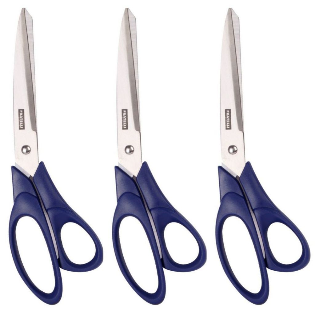 Kit 3 Tesoura Corte Fácil 9" Alfaiate Costura Profissional Multifuncional 24,1cm Fratelli
