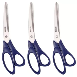 Kit 3 Tesoura Corte Fácil 9" Alfaiate Costura Profissional Multifuncional 24,1cm Fratelli