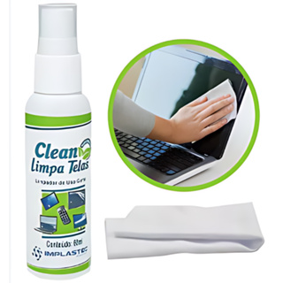 Limpa Tela 60ml Com Flanela Implastec Celulares Notebook Tvs em Oferta na Shopee