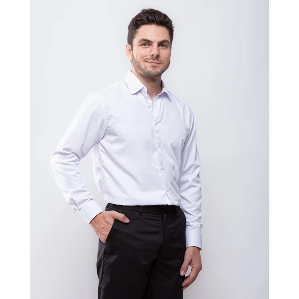 Camisa Social Slim Fit Manga longa Preta Branca Super Oferta Envio Imediato Nova coleção