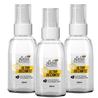 Kit 03 Spray Ultra Secante Bella Brazil 60ml em Oferta na Shopee