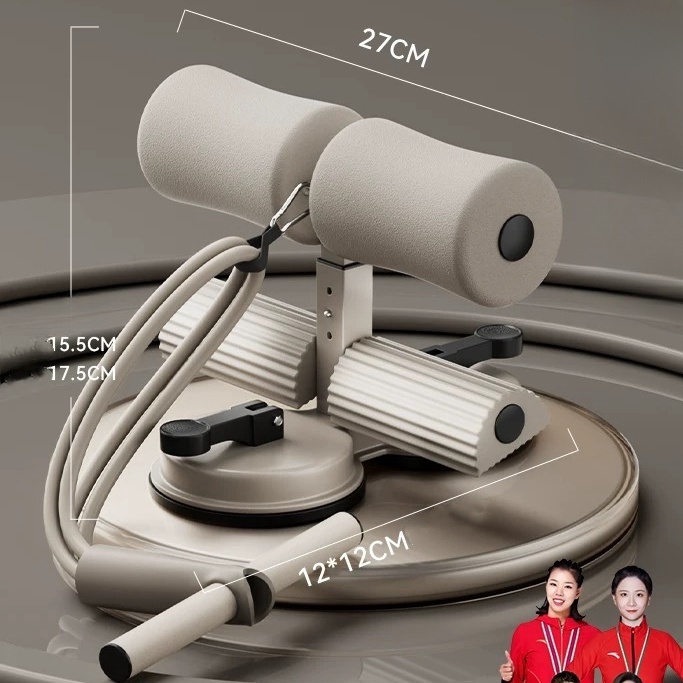 Equipamento auxiliar de abdominais fitness unissex ventosa muscular abdominal dispositivo ...