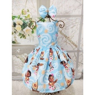 Vestido Menina Infantil Alça Regular Moana Baby