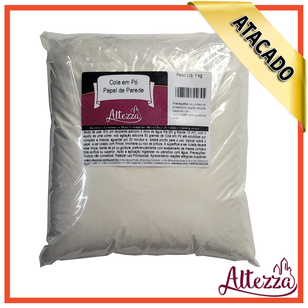 Cola de Papel de Parede - 1 kg -  Profissional + Grossa - Altezza
