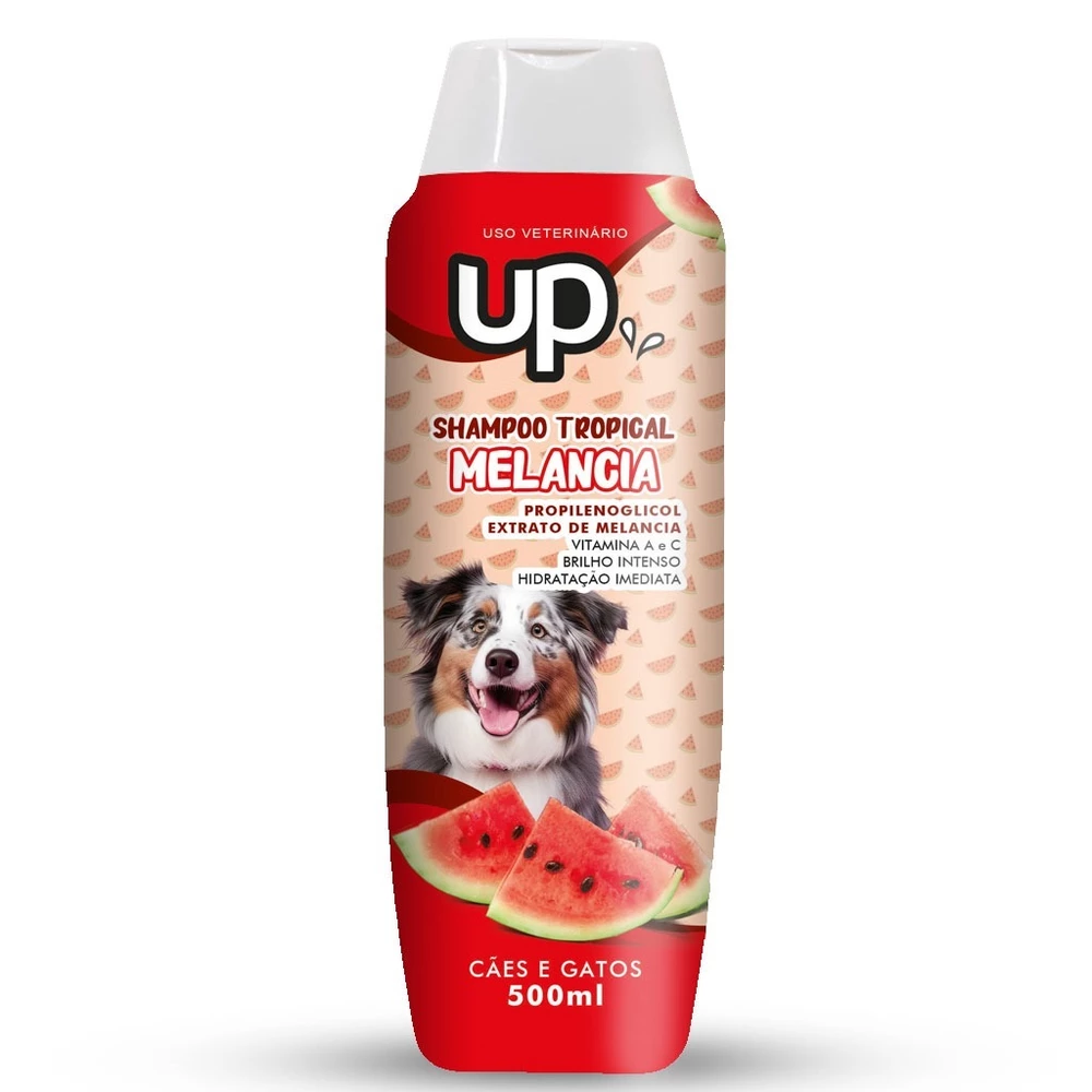 Shampoo para Cachorro Melancia 500ml Shampoo Pet Cheiroso Shampoo Melancia Pet para Cães Pelo Macio UP Clean