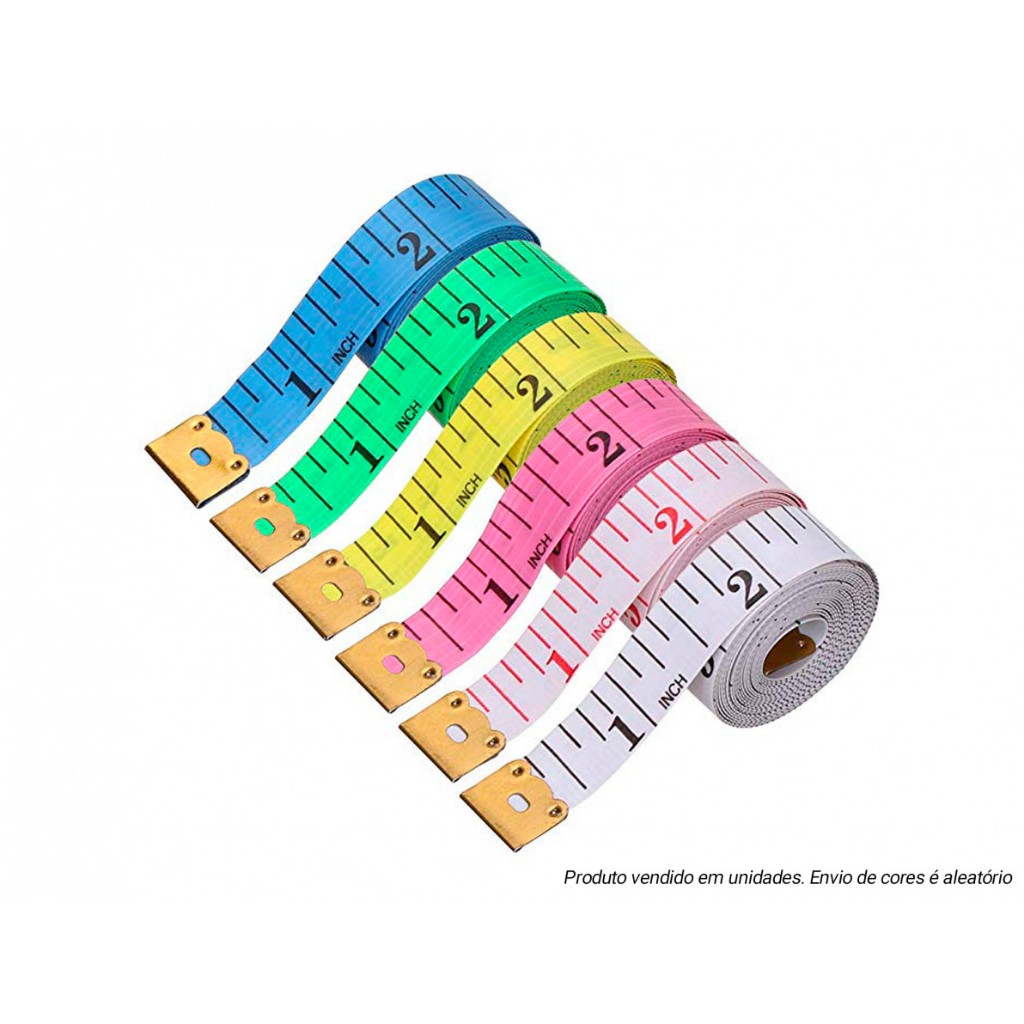 Fita Métrica Flexível 150cm Corporal, Costura, Cintura,braço CORES VARIADAS